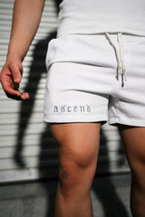 ASCEND Bodybuilding Shorts | White Ascend Athletic 