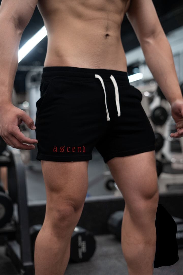 ASCEND Bodybuilding Shorts | Red Ascend Athletic 