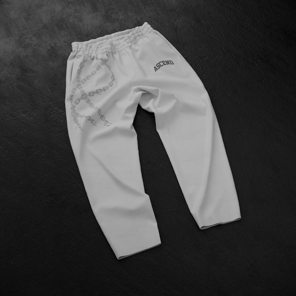 "Break The Chain" Joggers | White ODMPOD 