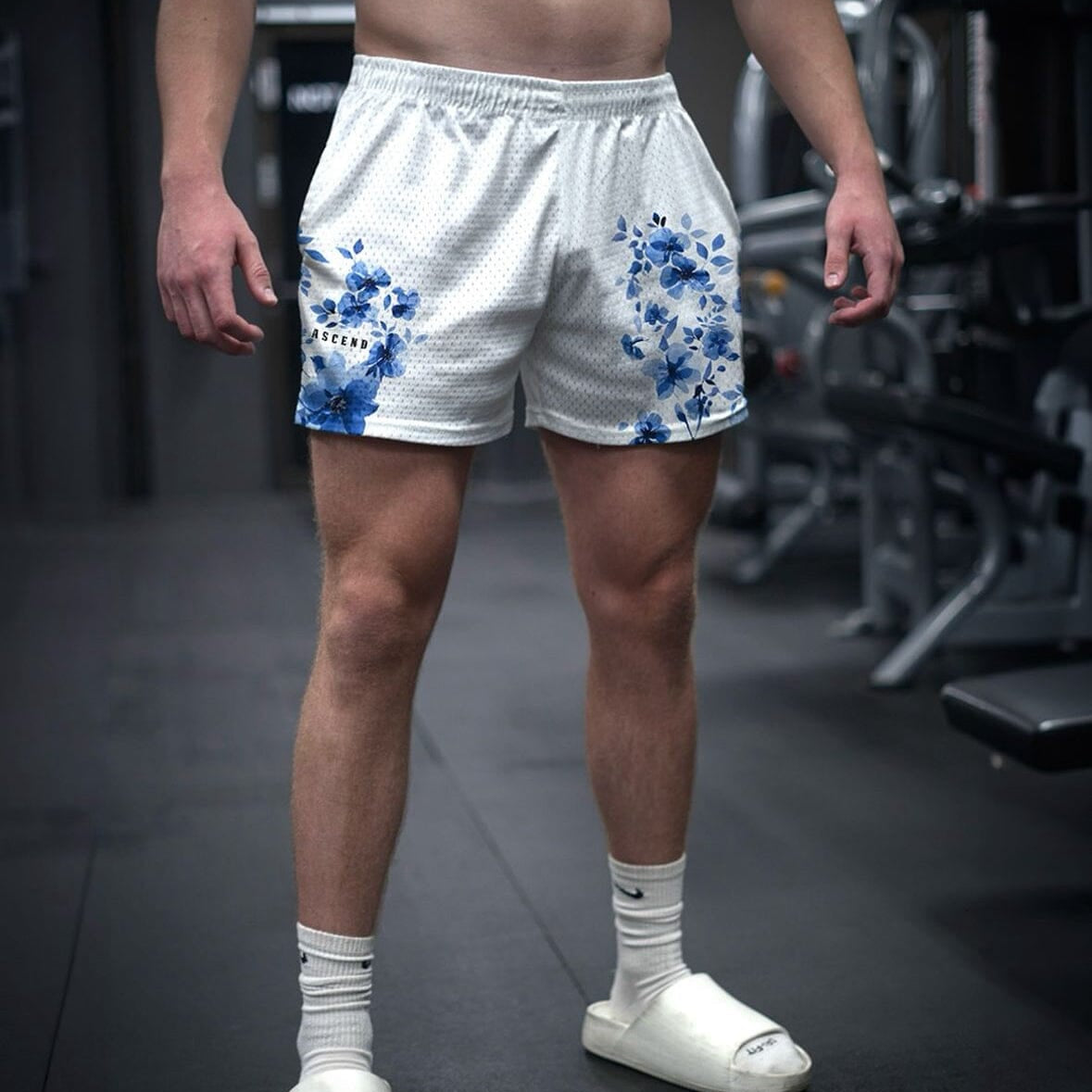 Floral Shorts | Blue ODMPOD 