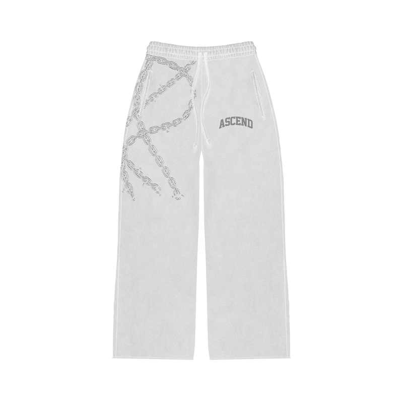 "Break The Chain" Joggers | White ODMPOD 