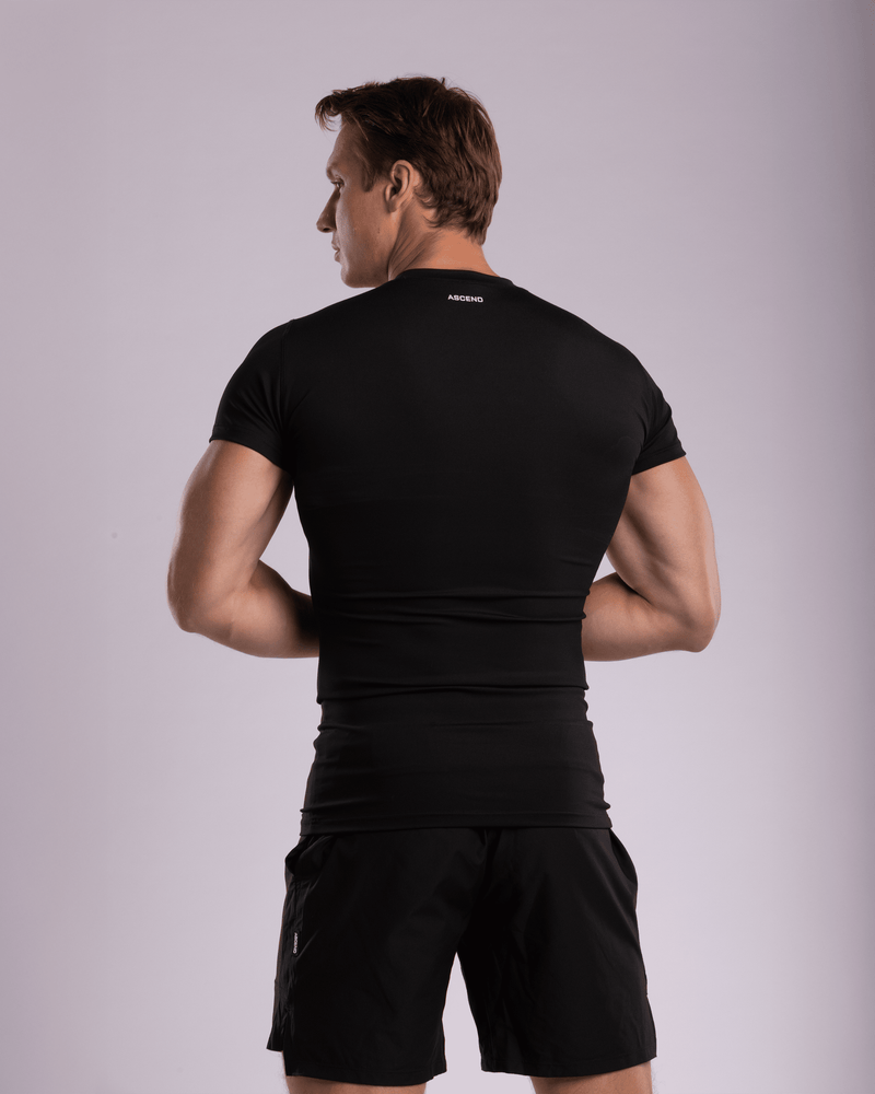 TrueForm™ Compression Tee | Black Ascend Athletic 