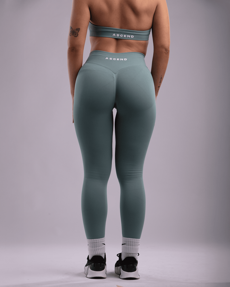 Infinity Seamless™ Leggings Ascend Athletic Teal Small 