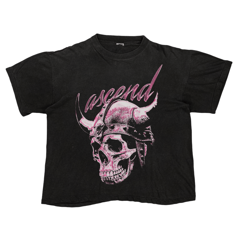 Pink Skull Tee | Black ODMPOD 