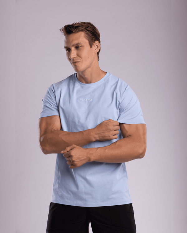 TexCore™ Fitted Tee | Ice Blue Ascend Athletic 